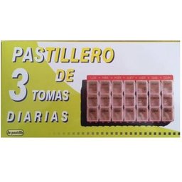 Pastillero Semanal Sg-3 Organizador de Medicamentos Semanal 3T Diaria Gde