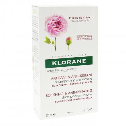 Pivoine - Shampooing apaisant et anti-irritant flacon 200ml.