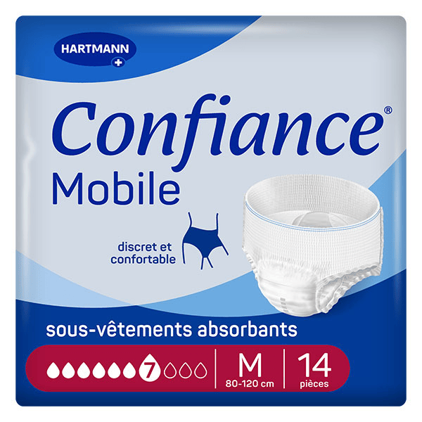 Confiance Mobile Absorption 7 Gouttes Taille M 14 sous-vêtements