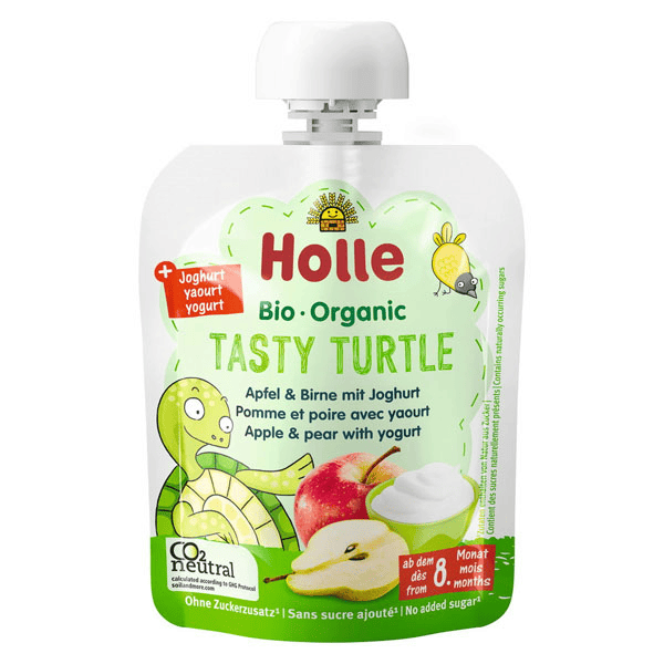 Gourde Yaourt Tasty Turtle Pomme Poire +8m Bio 85g