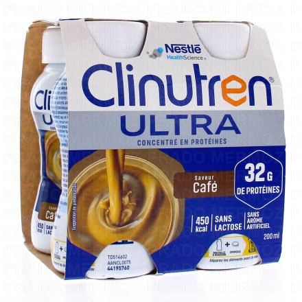Ultra concentré en protéines saveur café sans lactose 4x200ml