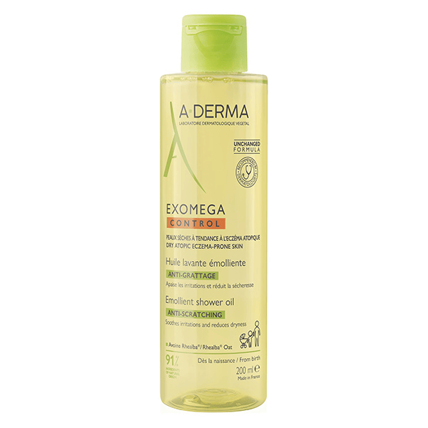Exomega Control Huile Lavante Émolliente Anti-Grattage 200ml