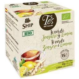 Té Verde Jengibre Limón Pirámide 15uds