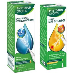 Arôms Spray Nasal + Spray Mal de gorge