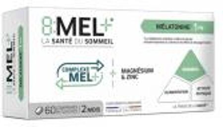 Mélatonine 1 mg 60 Comprimés Bi-Couches - Boîte 60 comprimés