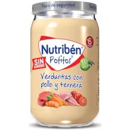 Nutribén Petits Pots Poulet Bœuf Légumes +6m 250g