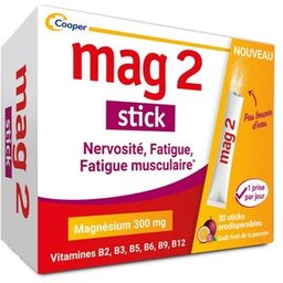 2 Stick Magnésium 300mg 30 Sticks
