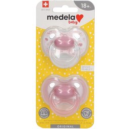 Baby Original Sucette Powdery Pink 18 Mois+ DUO 2 tétine