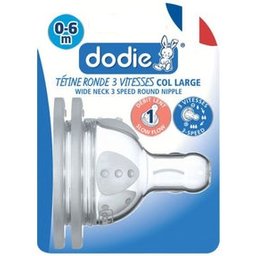 Tétines Rondes 3 Vitesses Débit 1 0-6 Mois 3uds