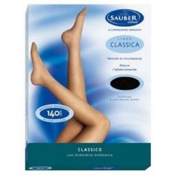 Collant 140 Super Opaque Microfilet Noir Classique T2 1ut