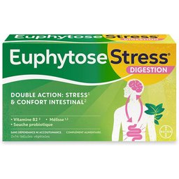 EuphytoseStress® Digestion - Stress et confort intestinal -  Probiotiques, mélisse, vitamine B2