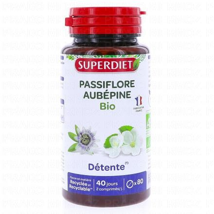 Détente - Passiflore Aubépine Bio x80 comprimés