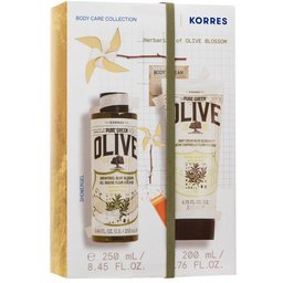 Korres Pure Greek Olive Gel Douche + Crème Corporelle Duo