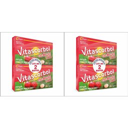 Vitascorbol Acerola 1000 - Complément alimentaire vitamine C - Tube de 30 comprimés lot de 2