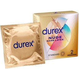 Préservatifs Nude Sans Latex - 2 Préservatifs Sensation Peau Contre Peau