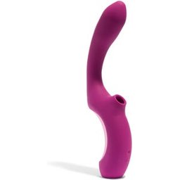 Momba Vibrador Conejito con Succión Borgoña
