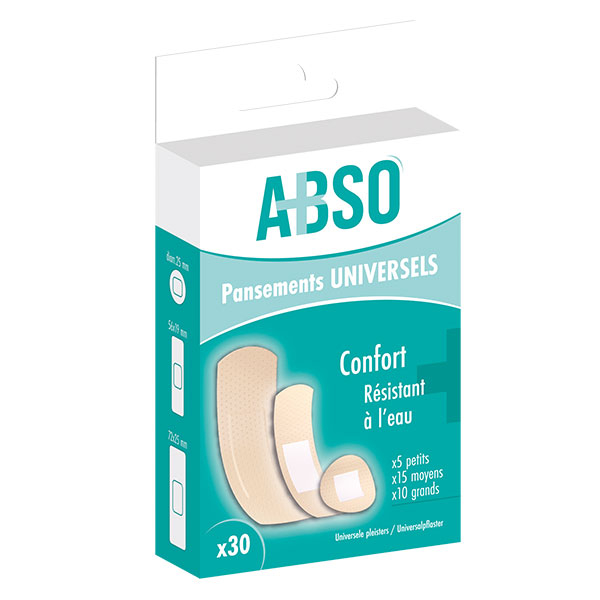 ABSO Pansements universels - Boîte de 30