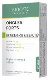 Ongles Forts 40 Gélules - Boîte 40 gélules