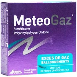 Meteogaz Exces De Gaz Ballonement Boite De 10 Sticks
