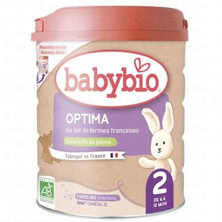 Optima Bio Lait de suite 2ème âge 800g