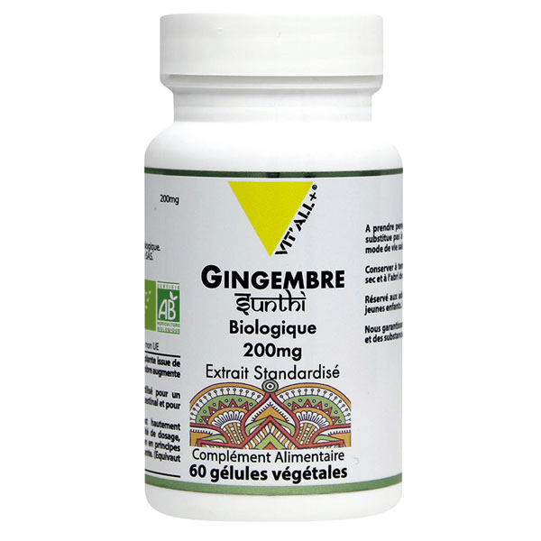 Gingembre 200mg Bio 60 gélules végétales