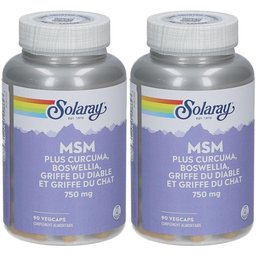 Solaray MSM 750 mg 90 Végécaps x2