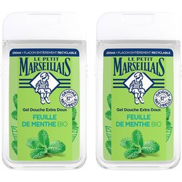 Gel Douche Bio Extra Doux, au pH neutre, Feuille de Menthe, 250ml