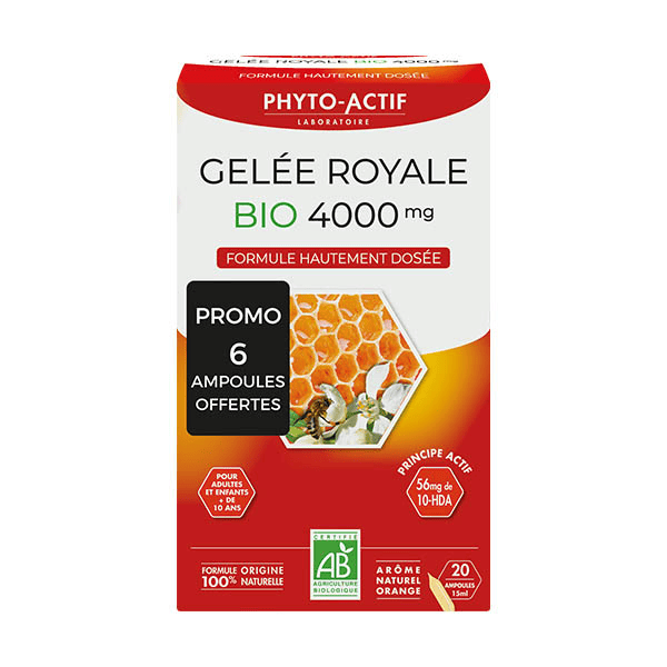 Ampoule Gelée Royale Bio 20 Ampoules