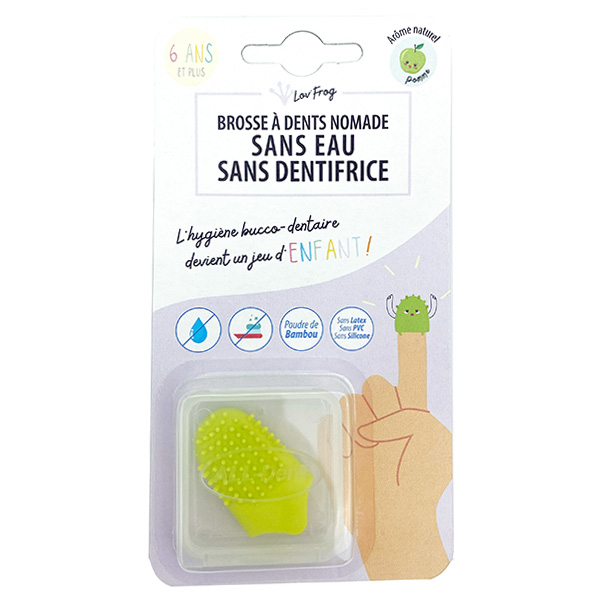 Brosse à Dents Nomade Enfant Bambou & Pomme Verte