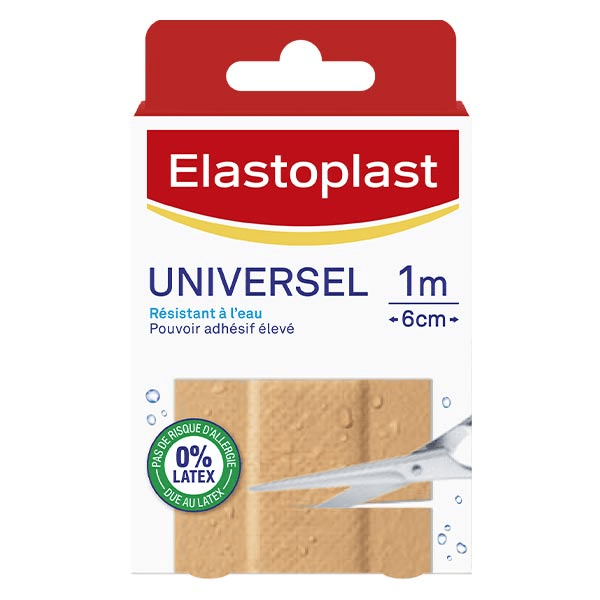 Classique Pansement Universel Antibactérien 6cm x 1m