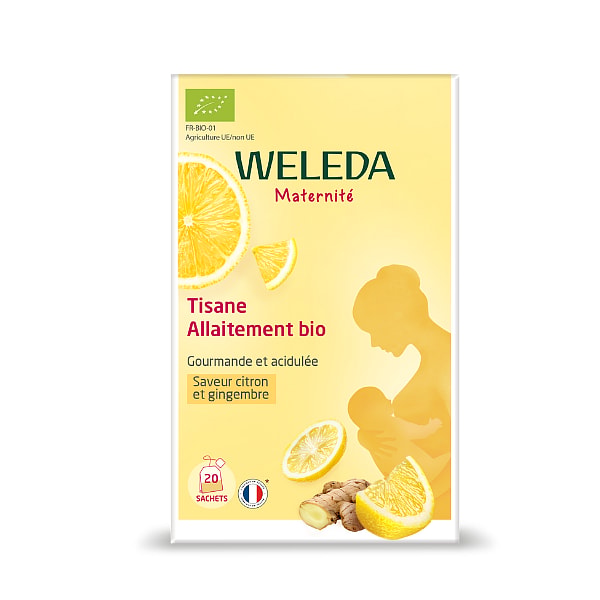 Tisane allaitement bio Citron Gingembre - Weleda