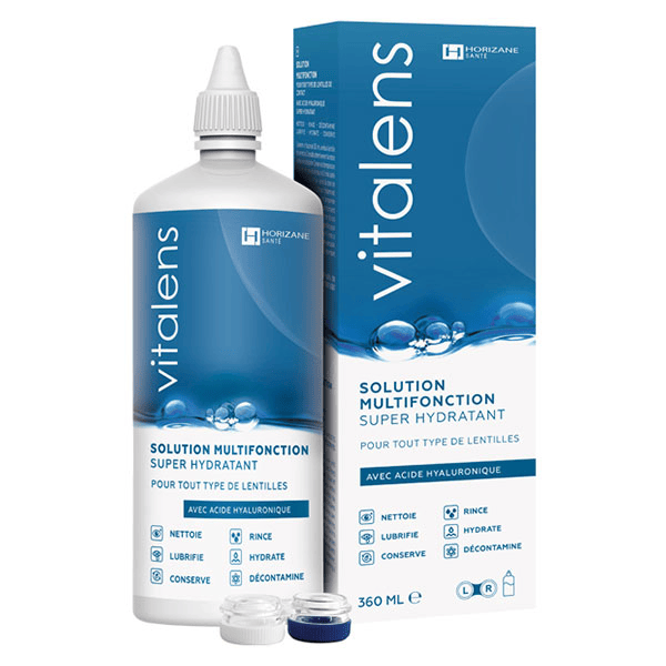 Solution de Nettoyage Multifonction pour Lentilles Souples 360ml