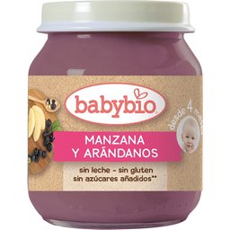 Pot de pommes et myrtilles biologiques 130g