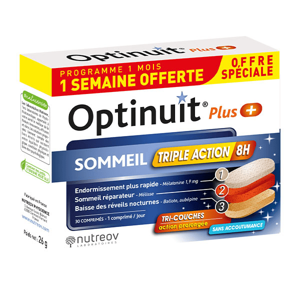 Optinuit Plus Triple Action - Boite 30 comprimés