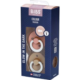 Bibs® Couleur Tétines Nuit Vanille - Rose 0 - 6 mois Taille 1