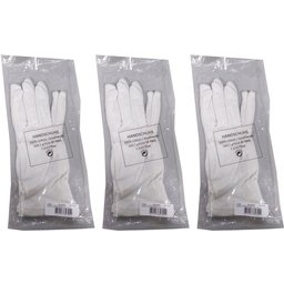 Hausella Gants en coton blanc taille M
