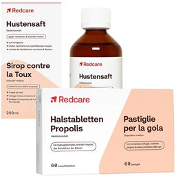 Redcare Halstabletten Propolis + Redcare Hustensaft