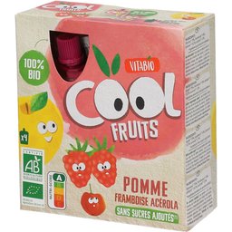 Cool Fruits - Gourdes de fruits Pomme Framboise Acérola Bio