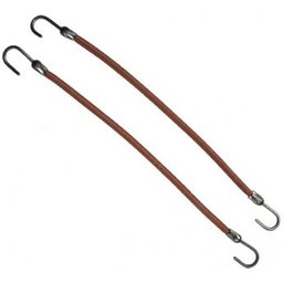 Elastiques avec crochet Marron 12pcs