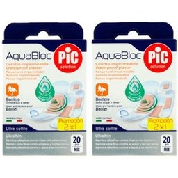 Pic Solution Aquabloc Pack Pansements Ultra Minces 2x20uts