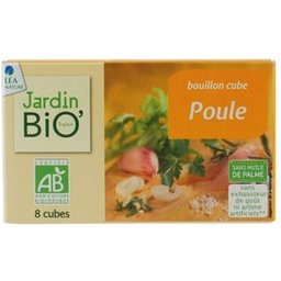 Soupe Cube Poule Sans Huile Palme Bio 8x10g