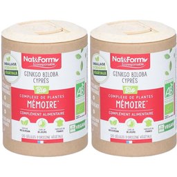 Nat&Form Ginkgo biloba Cyprès Bio en gélules
