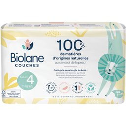 Couches Naturelles Bébé Taille 4 7-18kg 44 Untiés