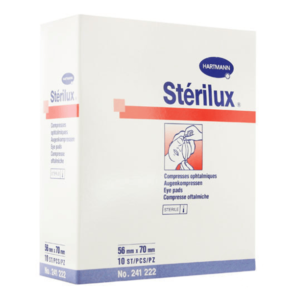 Stérilux Compresses Ophtalmiques 10 compresses 56 x 70mm