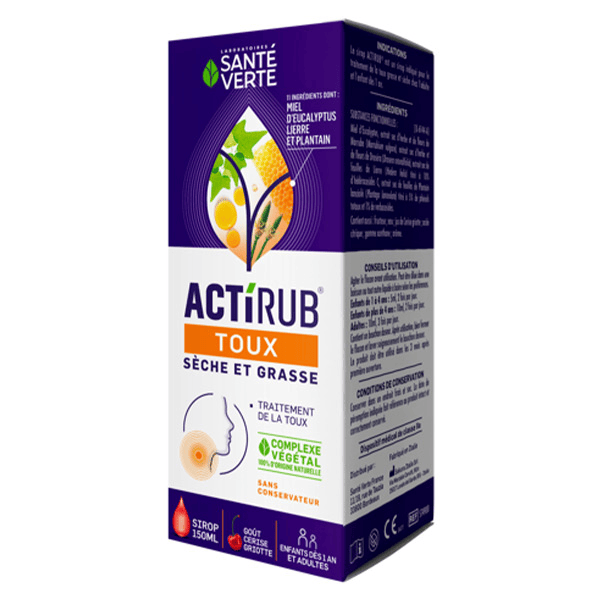 ActiRub Sirop Toux Sèche & Grasse 150ml