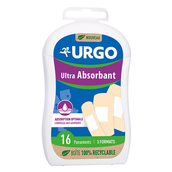 Premiers Soins Pansement Ultra Absorbant 16 unités