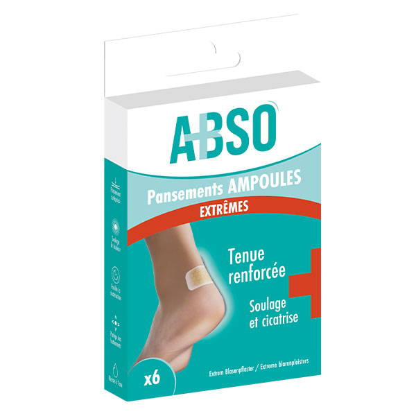 ABSO Pansements ampoules extrêmes - Boîte de 6