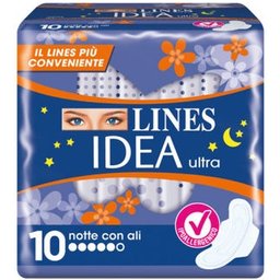Idea Assorbenti Ultra Nuit avec Ailes 10uts