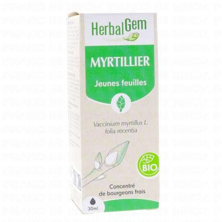 Concentré du bourgeons frais - Myrtillier jeunes feuilles Bio 30ml