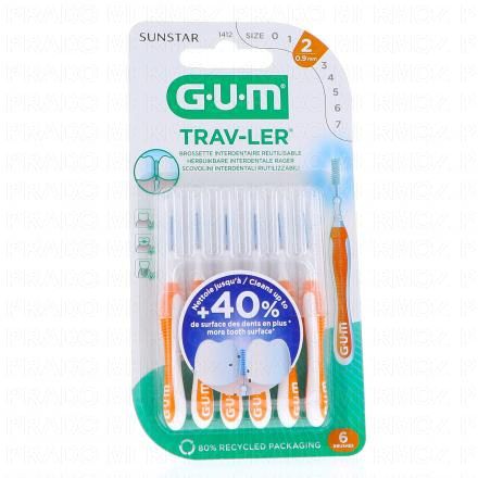 Travl-er - Brossettes interdentaires n°1412 Taille 2 0.9mm x6